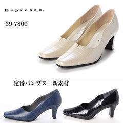 6.5cm leather design high heels 